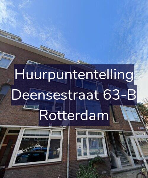 Foto gevel Huurpuntentelling voor Deensestraat 63-B, Rotterdam
