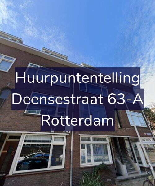 Foto gevel Huurpuntentelling voor Deensestraat 63-A, Rotterdam