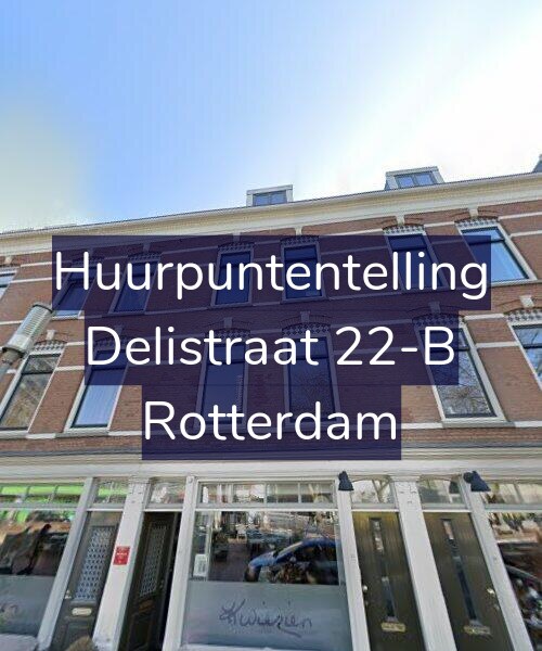 Foto gevel Huurpuntentelling voor Delistraat 22-B, Rotterdam