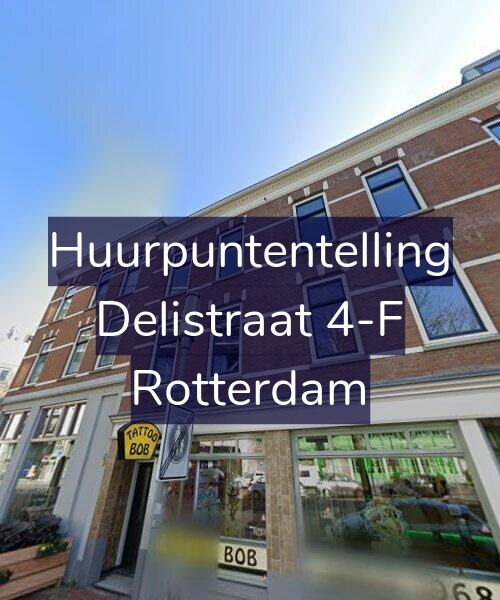 Foto gevel Huurpuntentelling voor Delistraat 4-F, Rotterdam