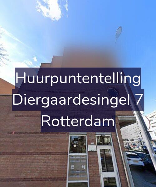 Foto gevel Huurpuntentelling voor Diergaardesingel 7, Rotterdam