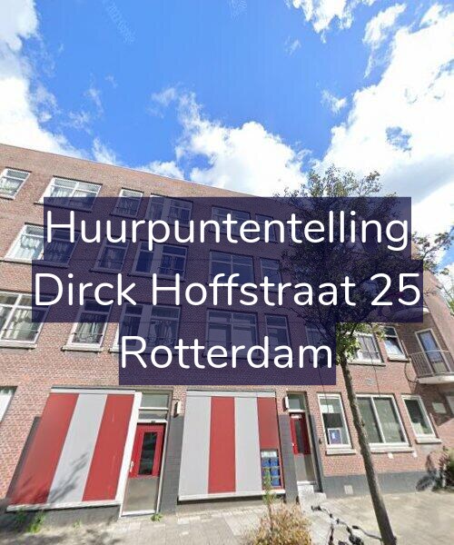 Foto gevel Huurpuntentelling voor Dirck Hoffstraat 25, Rotterdam