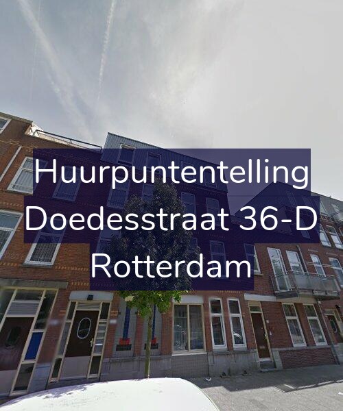 Foto gevel Huurpuntentelling voor Doedesstraat 36-D, Rotterdam