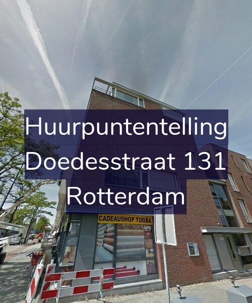 Foto gevel Huurpuntentelling voor Doedesstraat 131, Rotterdam