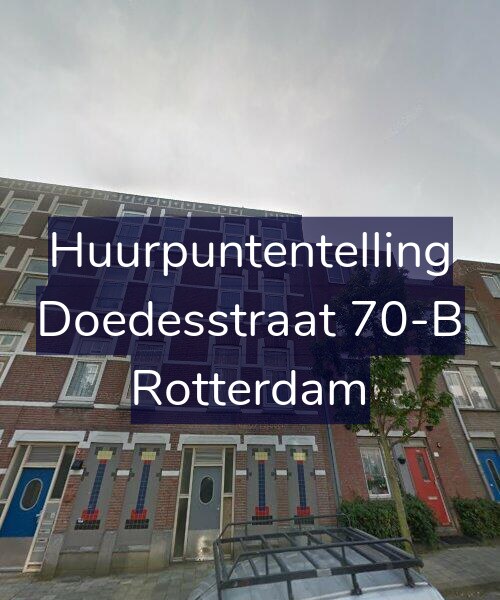Foto gevel Huurpuntentelling voor Doedesstraat 70-B, Rotterdam