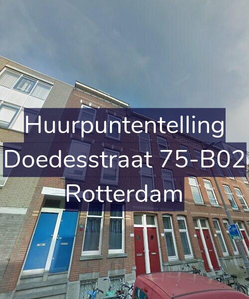 Foto gevel Huurpuntentelling voor Doedesstraat 75-B02, Rotterdam