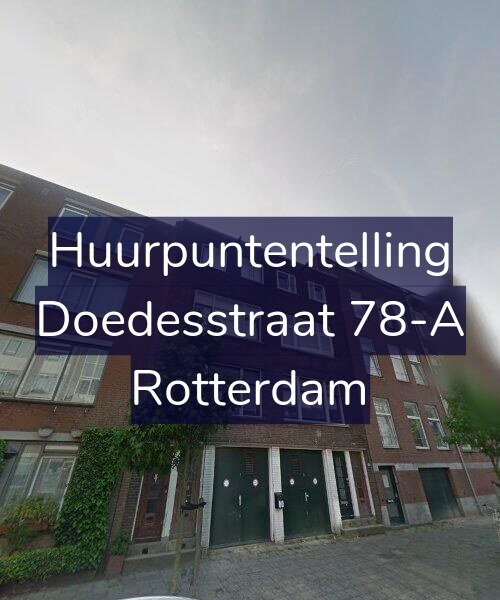 Foto gevel Huurpuntentelling voor Doedesstraat 78-A, Rotterdam