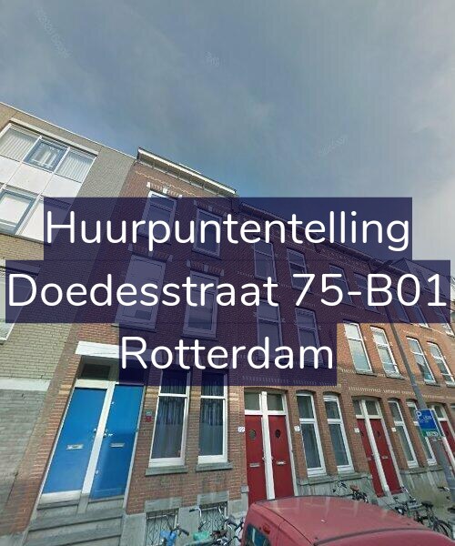 Foto gevel Huurpuntentelling voor Doedesstraat 75-B01, Rotterdam