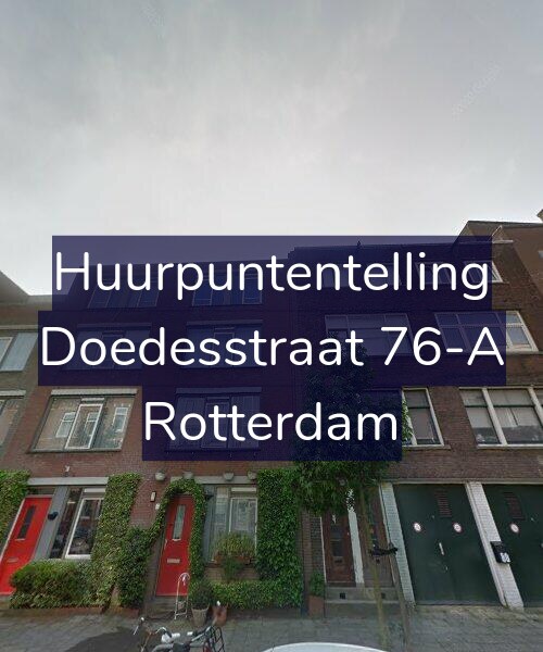 Foto gevel Huurpuntentelling voor Doedesstraat 76-A, Rotterdam