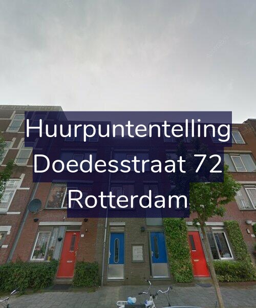 Foto gevel Huurpuntentelling voor Doedesstraat 72, Rotterdam
