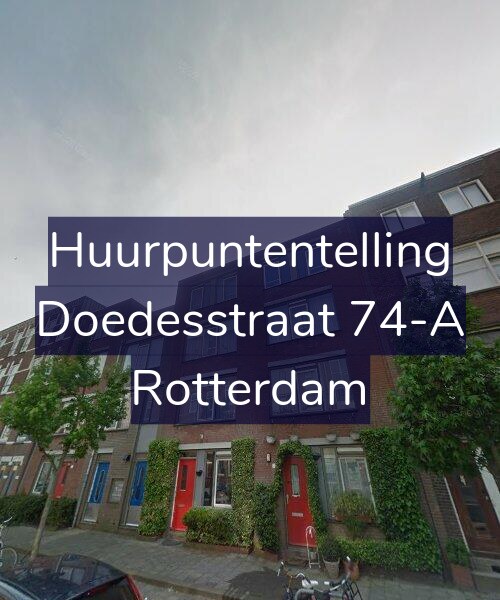 Foto gevel Huurpuntentelling voor Doedesstraat 74-A, Rotterdam