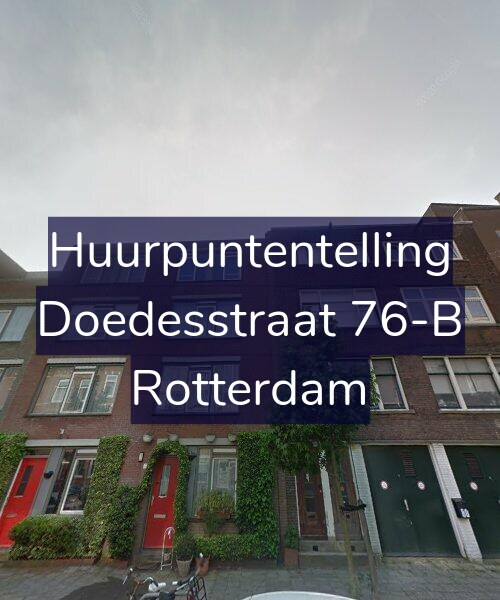 Foto gevel Huurpuntentelling voor Doedesstraat 76-B, Rotterdam