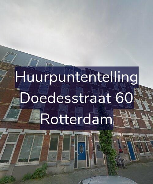 Foto gevel Huurpuntentelling voor Doedesstraat 60, Rotterdam