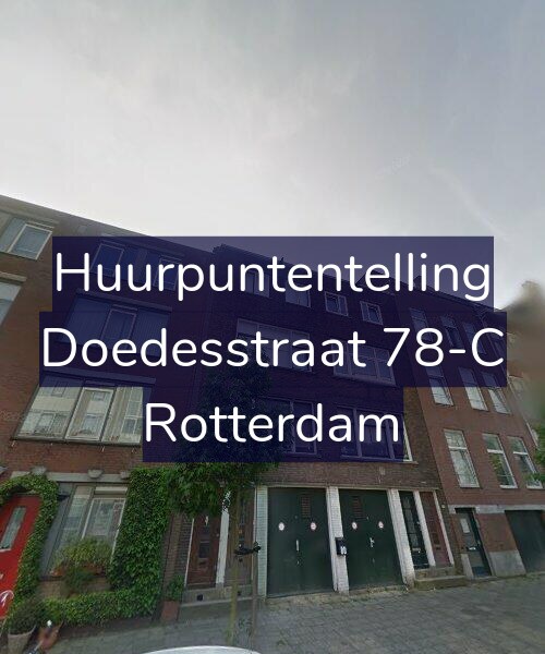 Foto gevel Huurpuntentelling voor Doedesstraat 78-C, Rotterdam