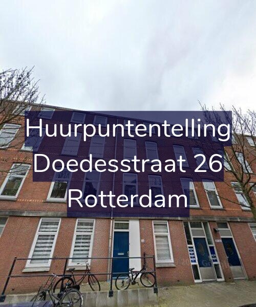 Foto gevel Huurpuntentelling voor Doedesstraat 26, Rotterdam