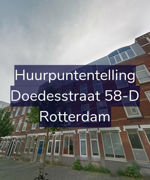 Foto gevel Huurpuntentelling voor Doedesstraat 58-D, Rotterdam