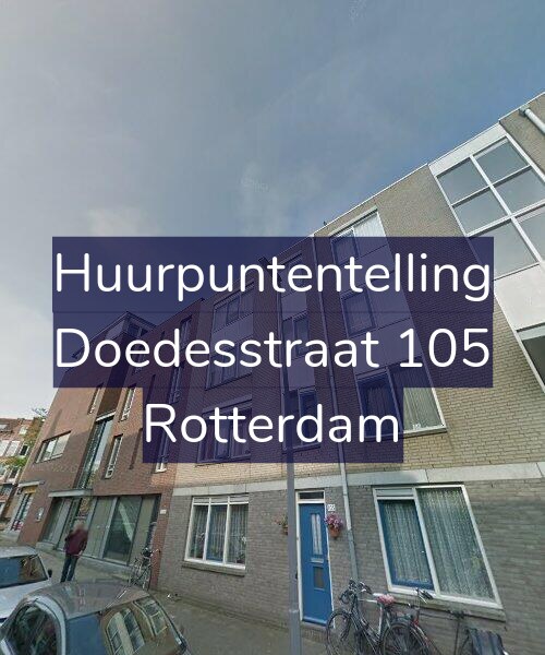 Foto gevel Huurpuntentelling voor Doedesstraat 105, Rotterdam