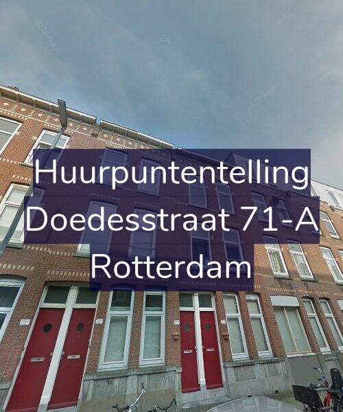 Foto gevel Huurpuntentelling voor Doedesstraat 71-A, Rotterdam