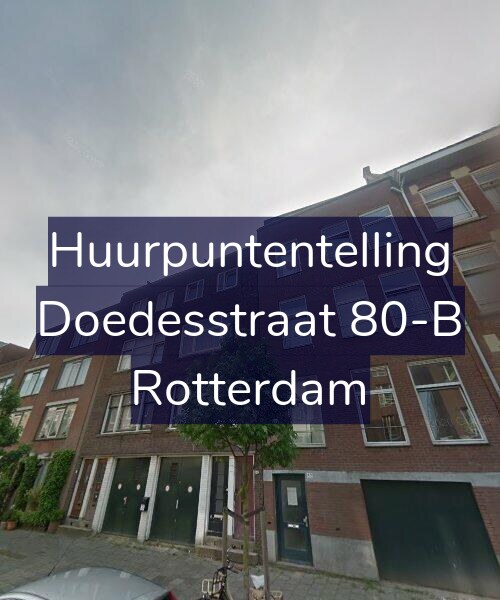 Foto gevel Huurpuntentelling voor Doedesstraat 80-B, Rotterdam