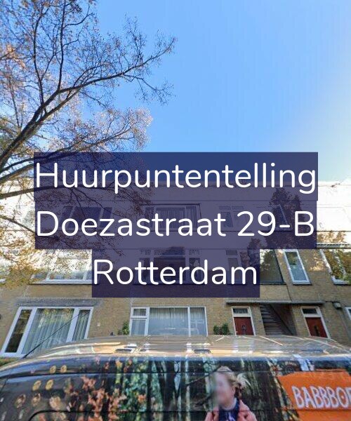 Foto gevel Huurpuntentelling voor Doezastraat 29-B, Rotterdam