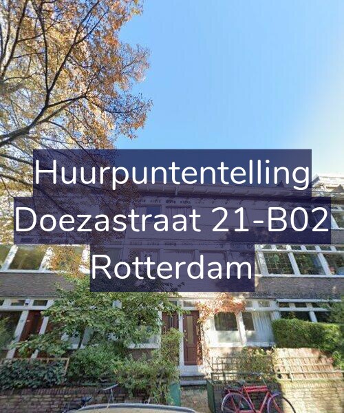 Foto gevel Huurpuntentelling voor Doezastraat 21-B02, Rotterdam