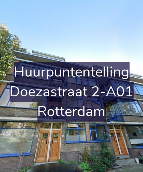 Foto gevel Huurpuntentelling voor Doezastraat 2-A01, Rotterdam