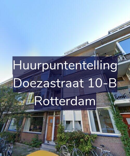 Foto gevel Huurpuntentelling voor Doezastraat 10-B, Rotterdam