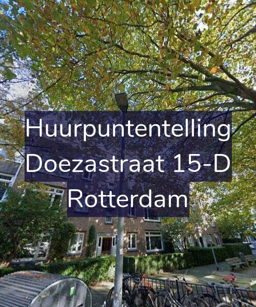 Foto gevel Huurpuntentelling voor Doezastraat 15-D, Rotterdam