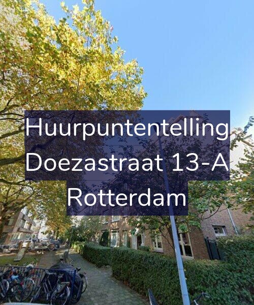 Foto gevel Huurpuntentelling voor Doezastraat 13-A, Rotterdam