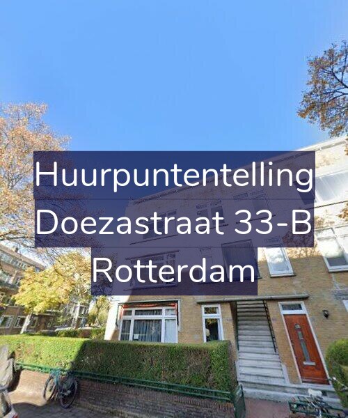 Foto gevel Huurpuntentelling voor Doezastraat 33-B, Rotterdam