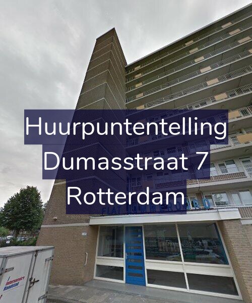 Foto gevel Huurpuntentelling voor Dumasstraat 7, Rotterdam