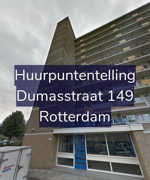 Foto gevel Huurpuntentelling voor Dumasstraat 149, Rotterdam