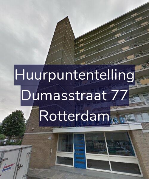 Foto gevel Huurpuntentelling voor Dumasstraat 77, Rotterdam