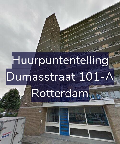 Foto gevel Huurpuntentelling voor Dumasstraat 101-A, Rotterdam