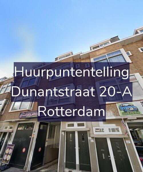 Foto gevel Huurpuntentelling voor Dunantstraat 20-A, Rotterdam