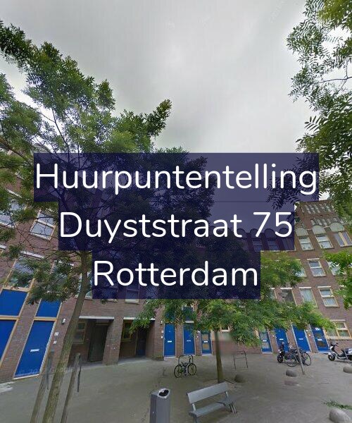 Foto gevel Huurpuntentelling voor Duyststraat 75, Rotterdam