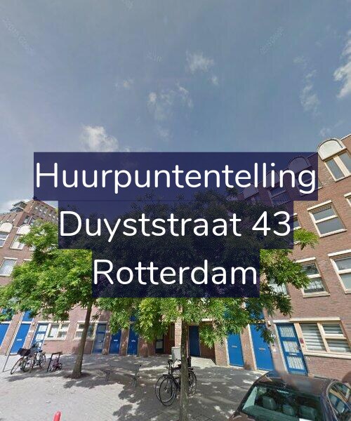 Foto gevel Huurpuntentelling voor Duyststraat 43, Rotterdam