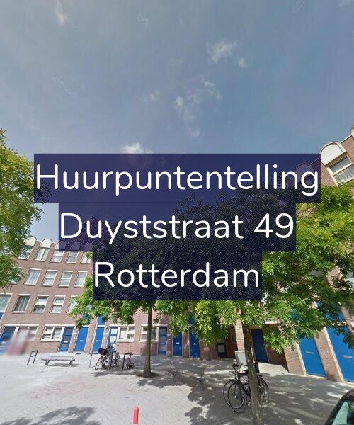 Foto gevel Huurpuntentelling voor Duyststraat 49, Rotterdam