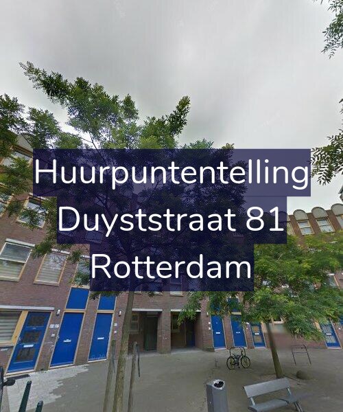 Foto gevel Huurpuntentelling voor Duyststraat 81, Rotterdam
