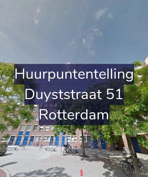 Foto gevel Huurpuntentelling voor Duyststraat 51, Rotterdam