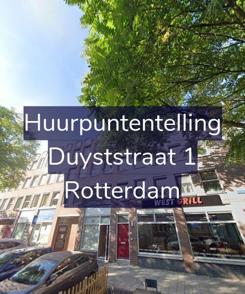 Foto gevel Huurpuntentelling voor Duyststraat 1, Rotterdam