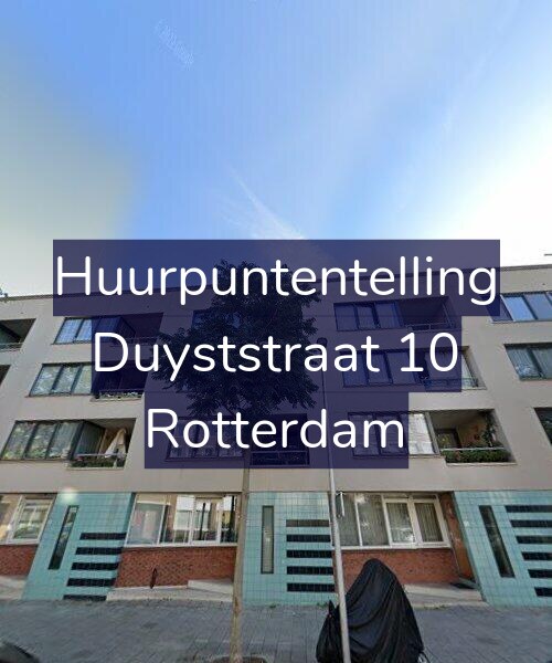 Foto gevel Huurpuntentelling voor Duyststraat 10, Rotterdam