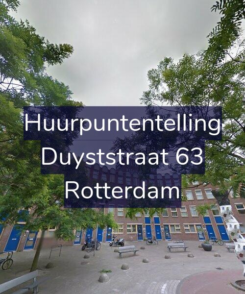 Foto gevel Huurpuntentelling voor Duyststraat 63, Rotterdam
