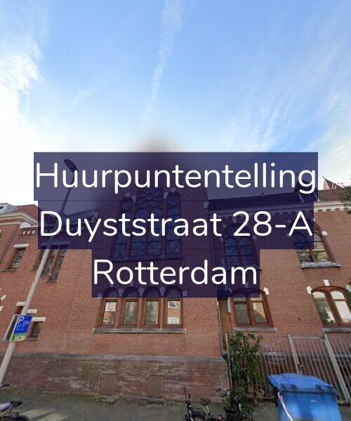 Foto gevel Huurpuntentelling voor Duyststraat 28-A, Rotterdam