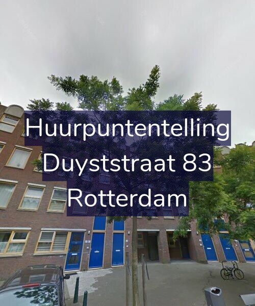 Foto gevel Huurpuntentelling voor Duyststraat 83, Rotterdam