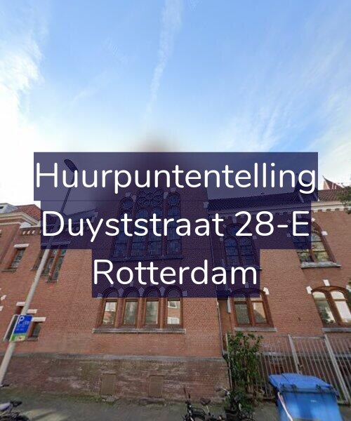 Foto gevel Huurpuntentelling voor Duyststraat 28-E, Rotterdam
