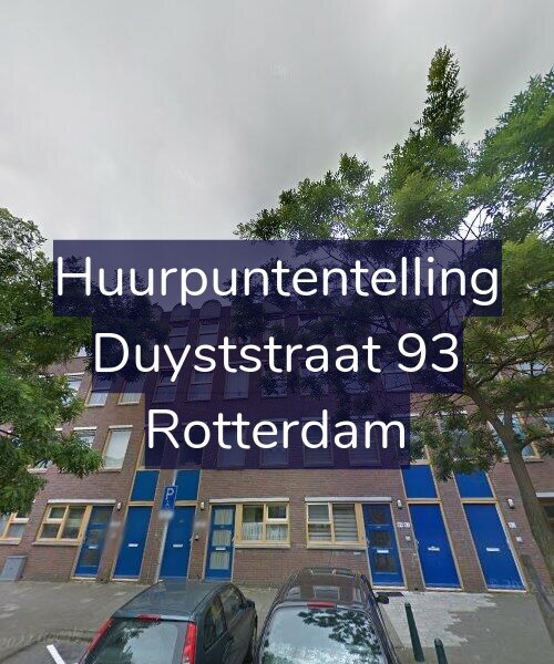 Foto gevel Huurpuntentelling voor Duyststraat 93, Rotterdam