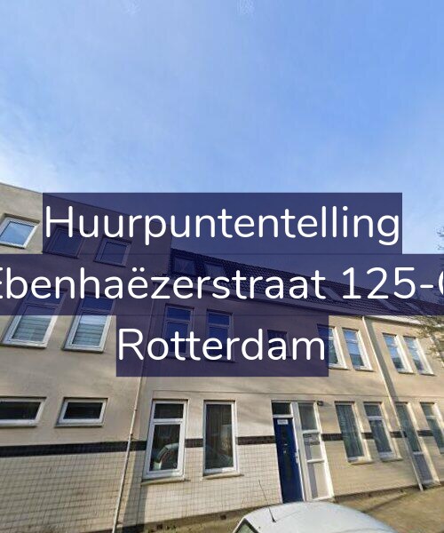 Foto gevel Huurpuntentelling voor Ebenhaëzerstraat 125-C, Rotterdam