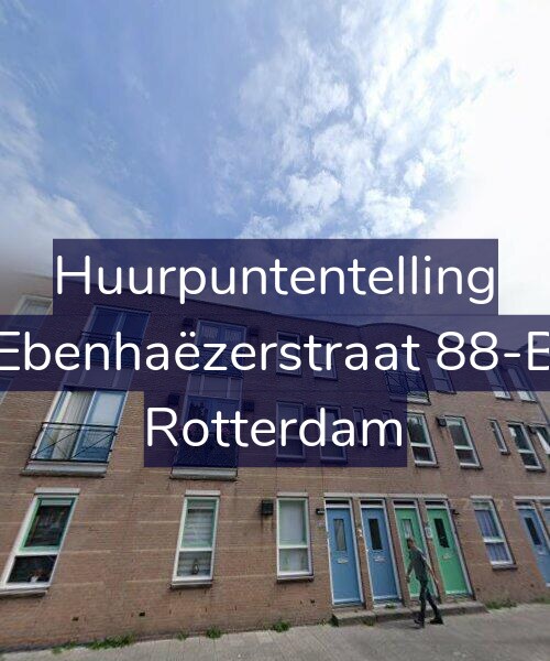 Foto gevel Huurpuntentelling voor Ebenhaëzerstraat 88-B, Rotterdam