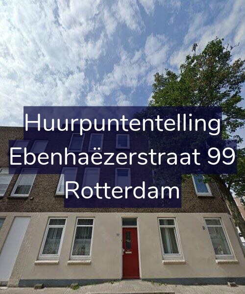 Foto gevel Huurpuntentelling voor Ebenhaëzerstraat 99, Rotterdam